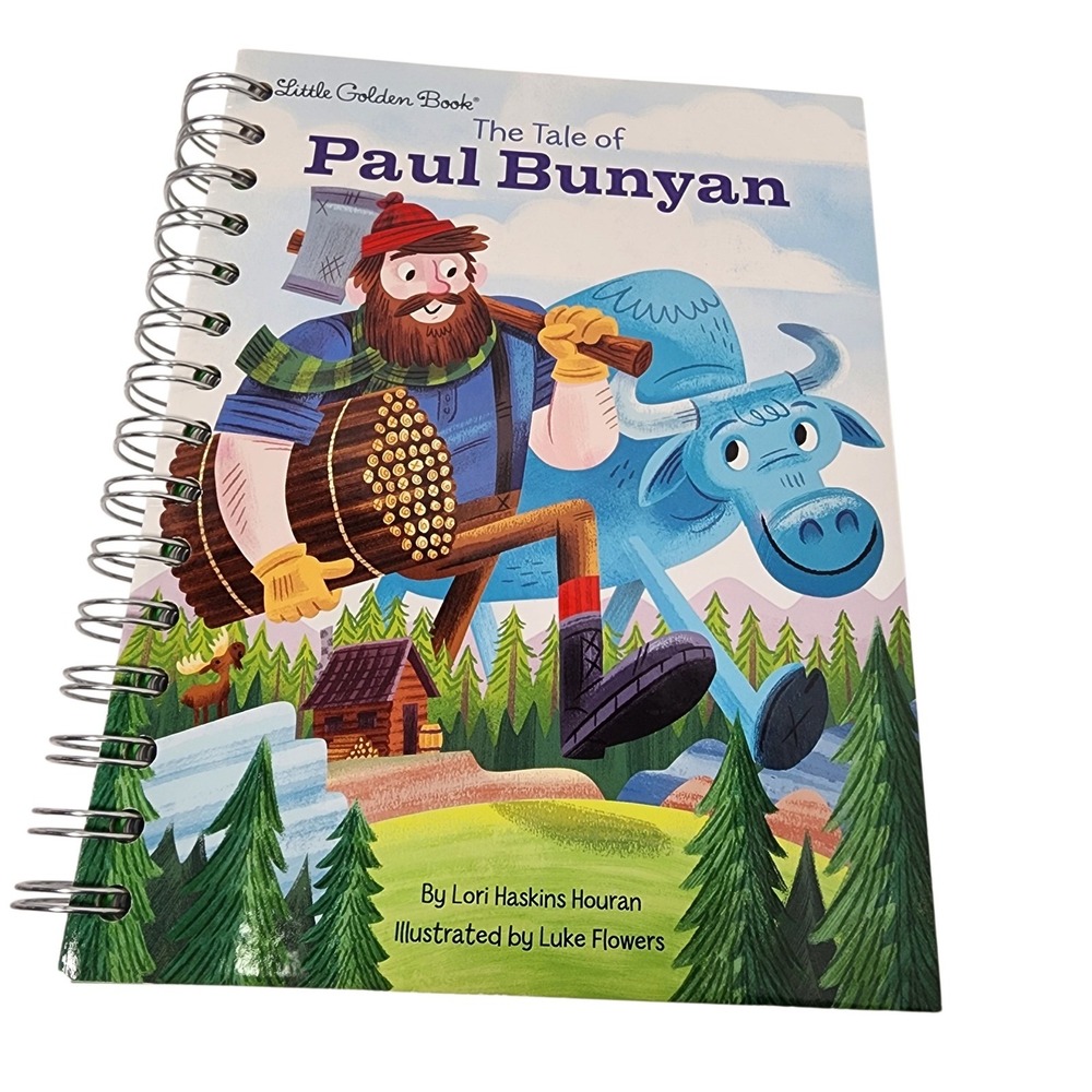 Little Golden Book The Tale of Paul‎ Bunyan Spiral Bound Notebook Journal